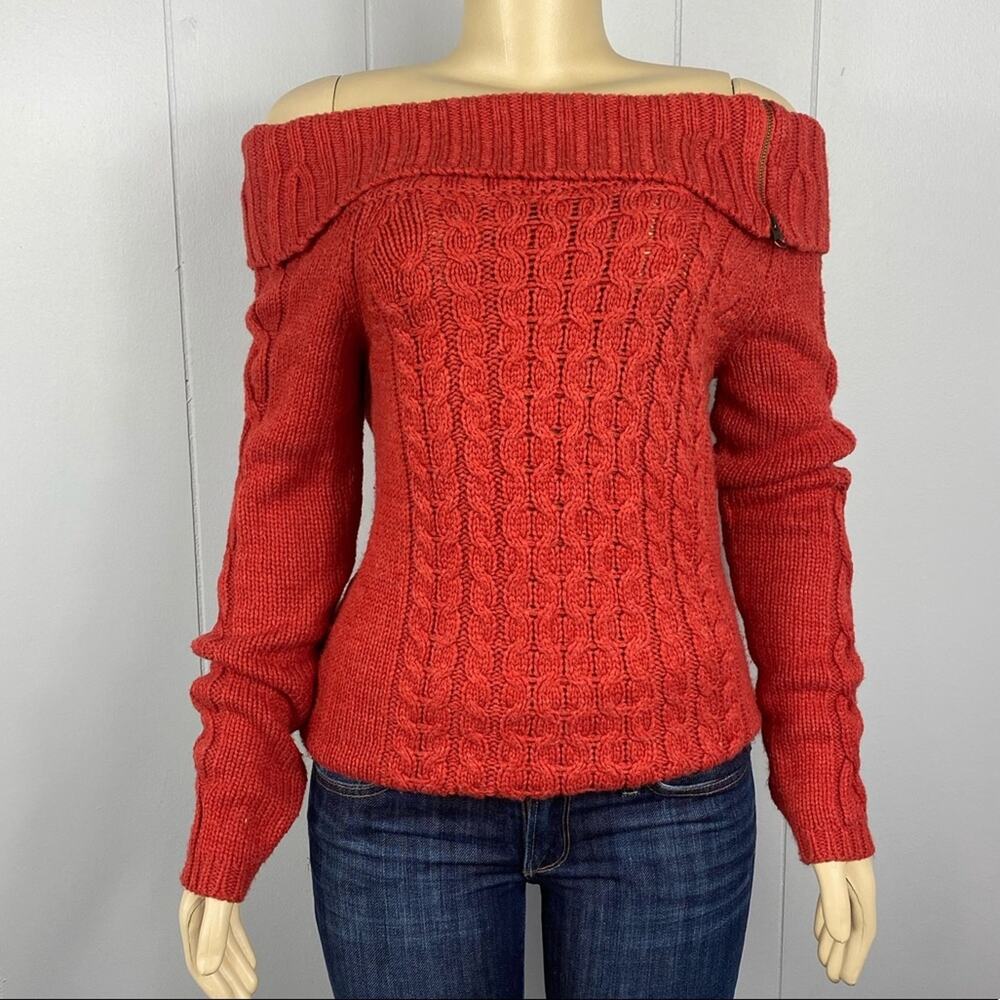JJ Always Off the Shoulder Cowl-neck Sweater Medium